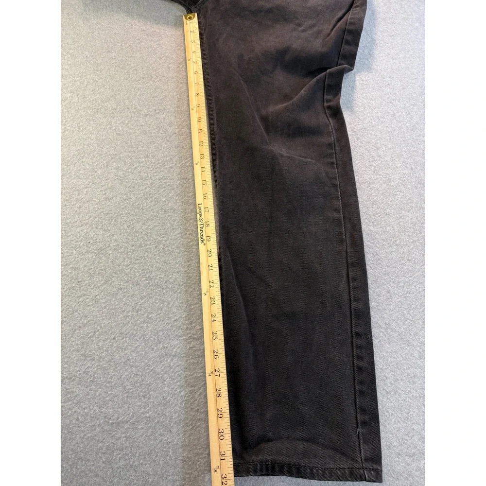 Levis 505 Regular Fit Black Denim Jeans‎ Mens 38x34 00505-0260 Straight Leg